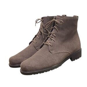 Munro Finley Ankle Boots Taupe Suede Women's Size 10 M